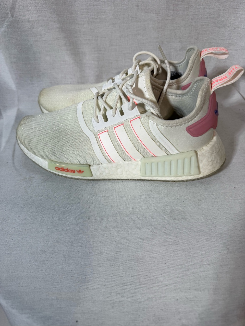 adidas Women’s NMD_R1 Cream Pink Casual Sneakers Size 9